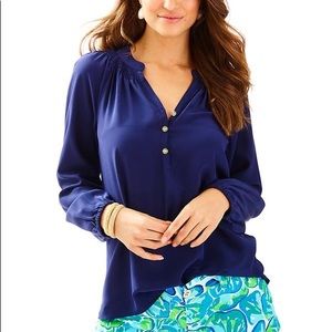 COPY - NWOT Lilly Pulitzer 100% Silk Elsa Top In …